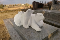 Ours pour pierre tombale