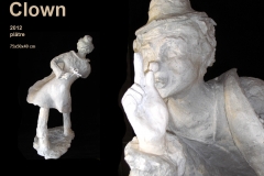 Clown plâtre