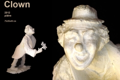 Clown plâtre